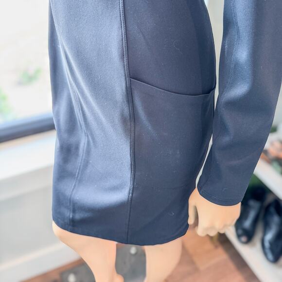 Athleta Black Delancey Skyline Dress-Pockets-UPF 50-Women’s Small-Sculptek Knit - Picture 4 of 11